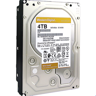 Western Digital 西部数据 金盘系列 3.5英寸 企业级硬盘 4TB（7200rpm、256MB）WD4003VRYZ