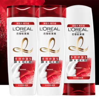 L‘OREAL PARIS 巴黎欧莱雅 多效修复洗护套装（洗发露400ml*2+润发乳400ml）