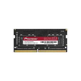 Pioneer 先锋  DDR4 2666MHz 笔记本内存 普条 黑色 4GB APS-M44GS0N26J