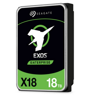 SEAGATE 希捷 银河Exos X18系列 3.5英寸 企业级硬盘 18TB（CMR、7200rpm、256MB）ST18000NM000J