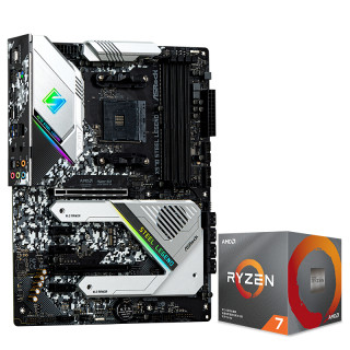 ASRock 华擎X570 Steel Legend ATX主板(AMD AM4、X570)+AMD 锐龙R7