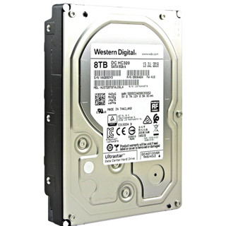 Western Digital 西部数据 Ultrastar DC HC320 8TB 3.5英寸 企业级硬盘 (7200rpm、CMR) HUS728T8TALE6L4