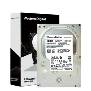 西部数据 10TB机械硬盘企业级监控硬盘录像机台式机nas网络存储服务器3.5英寸SATA 垂直CMR空气盘