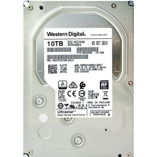 Western Digital 西部数据 Ultrastar DC HC330 10TB 3.5英寸 SATA 企业级硬盘 (7200rpm、CMR) WUS721010ALE6L4