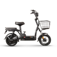 Yadea 雅迪 小金果L 尊享版 电动自行车 TDT1241Z 48V12Ah锂电池 黑色