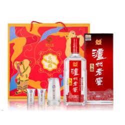 LUZHOULAOJIAO 泸州老窖 头曲 55度 浓香型白酒 625ml*2瓶 富贵吉祥礼盒
