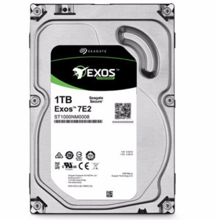 SEAGATE 希捷 银河Exos 7E2系列 1TB 3.5英寸 企业级硬盘 (7200rpm、CMR) ST1000NM0008