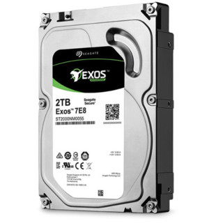 SEAGATE 希捷 银河Exos 7E8系列 2TB 3.5英寸 企业级硬盘 (7200rpm、CMR) ST2000NM0055