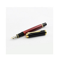 Pelikan 百利金 万年笔 M400 14K 金笔尖  钢笔  白乌龟 红色条纹 EF