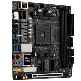 ASRock 华擎 B450 Gaming ITX/ac MINI-ITX主板（AMD AM4、B450）+AMD 锐龙R7-3700X CPU套装