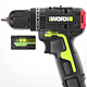 WORX 威克士 WU131X.2 12V 无刷锂电冲击钻 2.0Ah 单电版　