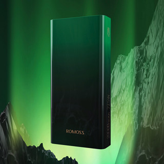 ROMOSS 罗马仕 PWG20-151 移动电源 翡翠绿 20000mAh Type-C/Lightning/Micro-B 22.5W 双向快充