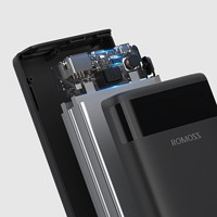 ROMOSS 罗马仕 PAS20 移动电源 黑色 20000mAh Type-C/Lightning/Micro-B 10W