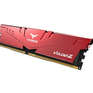 Team 十铨 火神系列 DDR4 3200MHz RGB 台式机内存 灯条 红色 32GB