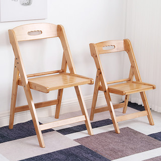 可折叠椅子家用靠背椅北欧实木餐椅办公室电脑椅凳子简易简约便携
