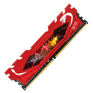 JAZER 棘蛇 DDR4 2666MHz 台式机内存 马甲条 红色 16GB