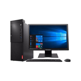 Lenovo 联想 启天 M425 九代酷睿版 21.5英寸 商用台式机 黑色 (酷睿i5-9500、2G独显、8GB、1TB HDD、风冷)