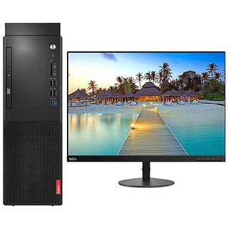 Lenovo 联想 启天 M420 九代酷睿版 21.5英寸 商用台式机 黑色 (酷睿i7-9700、GT 730、8GB、1TB HDD、风冷)