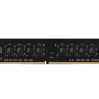 Team 十铨 DDR4 2400MHz 黑色 台式机内存 普条 8GB TED48G2400C16BK