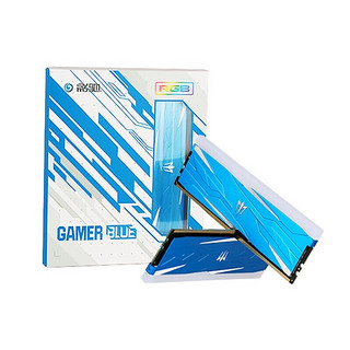 GALAXY 影驰 GAMER系列 GAMER BLUE DDR4 2666MHz RGB 台式机内存 灯条 蓝色 8GB