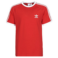 adidas Originals Adicolor系列 3-Stripes Tee 男子运动T恤 GD9934 浅猩红 M