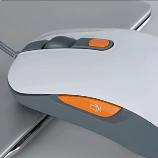 MiMouse 咪鼠科技 M1 有线鼠标 1200DPI 橙色