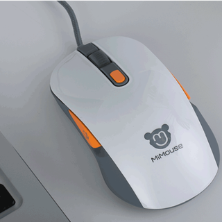 MiMouse 咪鼠科技 M1 有线鼠标 1200DPI 橙色