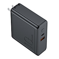 ROCK 洛克 RMP0412 移动电源充电器二合一+中规插头 黑色 10000mAh Type-C 18W双向快充