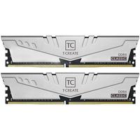 Team 十铨 T-CREATE创作者系列 DDR4 3200MHz 台式机内存 马甲条 银色 16GB 8GB*2