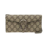 GUCCI 古驰 DIONYSUS系列 女士帆布单肩酒神包 404141 KHNSN 9769 卡其色 小号