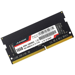 JUHOR 玖合 DDR4 2400MHz 笔记本内存 普条 黑色 16GB