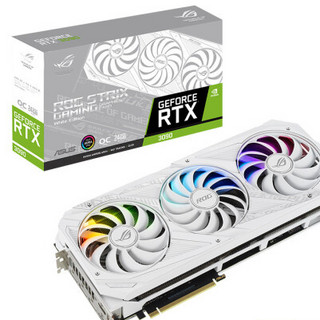 ROG 玩家国度 STRIXRTX 3090 O24G 白色特别版 显卡 24GB 白色