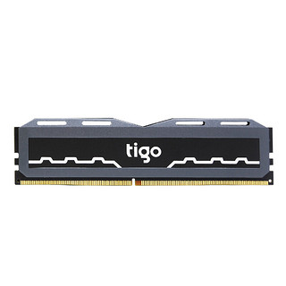 tigo 金泰克 贪狼星 DDR4 2666MHz 台式机内存 马甲条 黑色 8GB