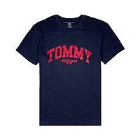 TOMMY HILFIGER休闲舒适圆领短袖男式T恤 M国际版偏大一码 海军蓝