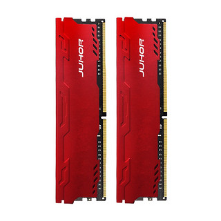 JUHOR 玖合 星辰系列 DDR4 3200MHz 台式机内存 马甲条 红色 32GB 16GB*2