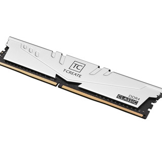 Team 十铨 开创者系列 DDR4 3200MHz 台式机内存 马甲条 银色 32GB 16GB*2 TTCCD432G3200HC22DC01