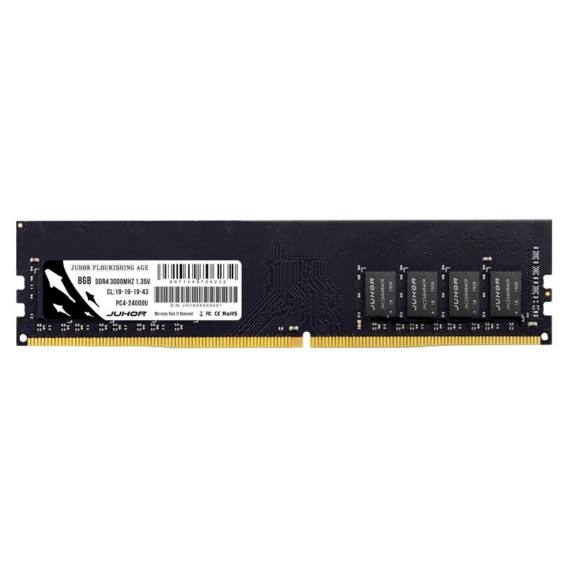 JUHOR 玖合 盛世 DDR4 3000MHz 台式机内存 黑色 8GB