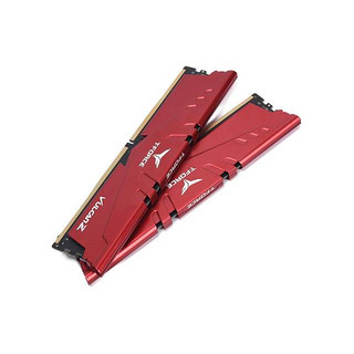 Team 十铨 火神系列 DDR3 2400MHz 台式机内存 马甲条 红色 16GB 8GBx2 TLD316G2400HC11CDC01