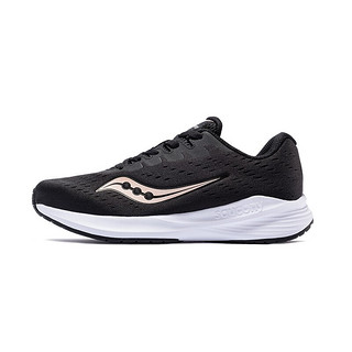 saucony 索康尼 Saucony索康尼STRIKER突袭透气缓震保护轻便跑步鞋慢跑女 S18154 黑金 36(US5.5)