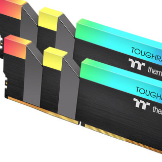 Thermaltake 曜越 钢影 ToughRam DDR4 3000MHz RGB 台式机内存 灯条 黑色 16GB 8GB*2 TTR009D408GX2-3000C16B