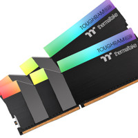 Thermaltake 曜越 钢影 ToughRam DDR4 3000MHz RGB 台式机内存 灯条 黑色 16GB 8GB*2 TTR009D408GX2-3000C16B