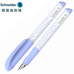 Schneider Electric 施耐德电气 德国施耐德（Schneider）钢笔学生用成人练字笔F尖男女小学三年级可换墨囊 聚合浅蓝