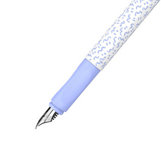施耐德电气 德国施耐德（Schneider）钢笔学生用成人练字笔F尖男女小学三年级可换墨囊 聚合浅蓝