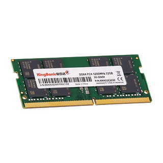 KINGBANK 金百达 DDR4 3200MHz 笔记本内存 普条 绿色 32GB