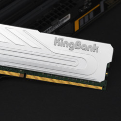 kingbank金百达银爵系列ddr43200mhz台式机内存马甲条银色16gb
