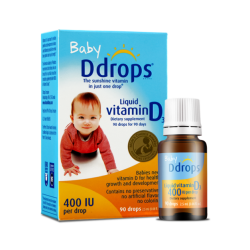 Ddrops 婴儿维生素D3滴剂 400iu 90滴2.5ml