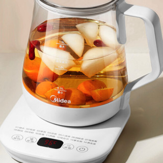 Midea 美的 养生壶 1.5L煮茶壶 24小时预约烧水壶 12小时智能恒温 11档控温电热水壶 花茶壶