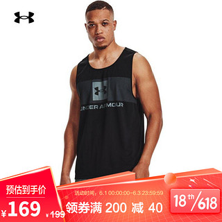 UNDER ARMOUR 安德玛 官方UA Tech Graphic男子训练运动背心1361713 黑色001 L