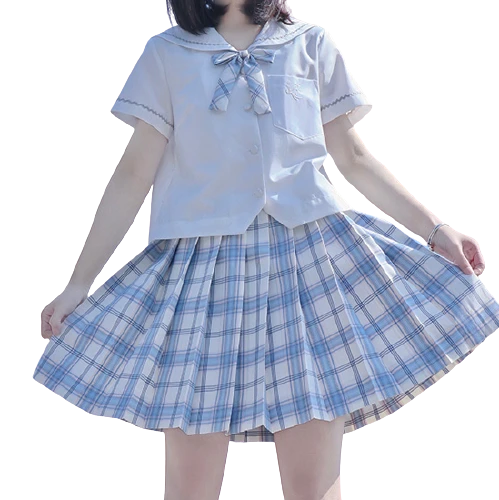 夏日咸鱼祭 浅海心砂 JK制服 女士格裙 42cm S
