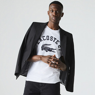 LACOSTE 拉科斯特 男士圆领短袖T恤 TH0061 白色 M